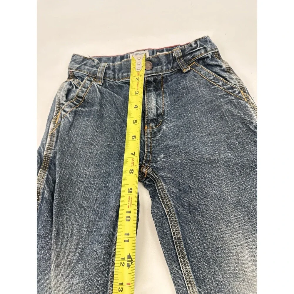 Vintage Oshkosh kids jeans‎ denim carpenter painter cut wide leg size 6  youth